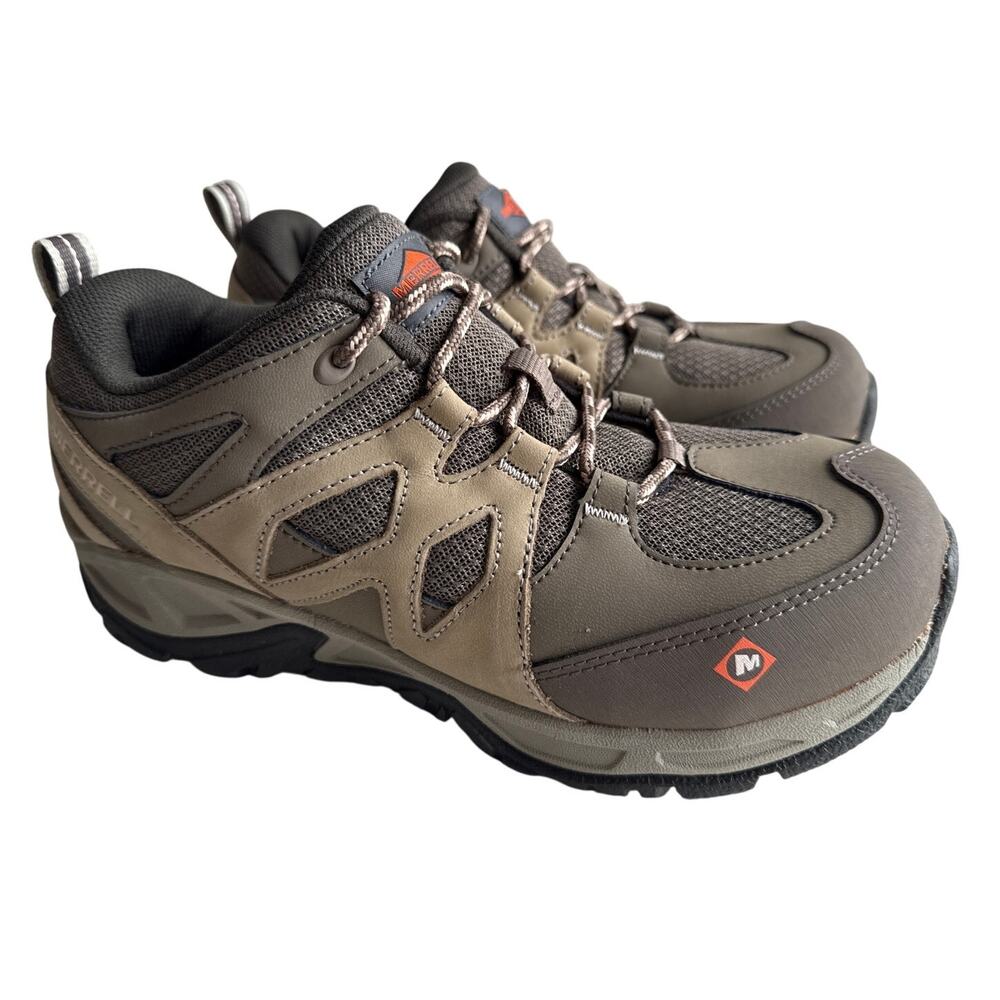 Merrell Siren Safety Work Shoe Women's 8 M Alloy Toe EH Leather Brindle J099322